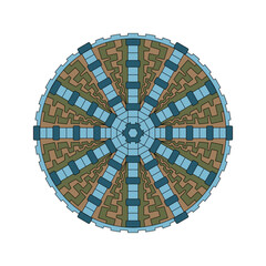 Mandala. Abstract illustration. Ornament for decor, cards etc. Coloring book