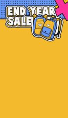 end year sale poster template