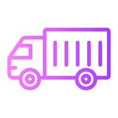 delivery truck gradient icon