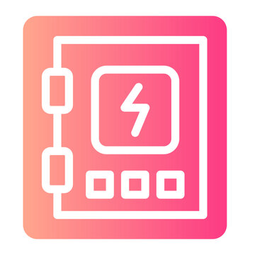 Fuse Box Gradient Icon