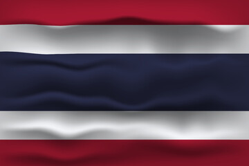 Vector illustration national flag of Thailand. Simply vector illustration eps10. 