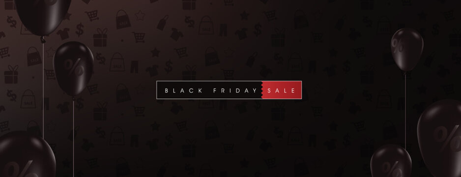 Black Friday sale promotion banner layout design. Advertising Poster design Black Friday campaign.