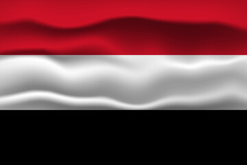 Vector illustration national flag of Yemen. Simply vector illustration eps10. 