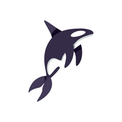 Obraz premium flat killer whale