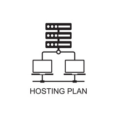 hosting plan icon , technology icon