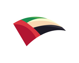 flat UAE flag design
