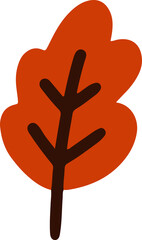 autumn leaf element