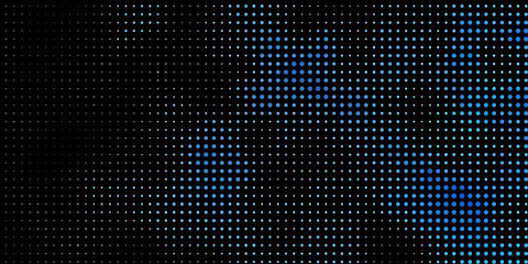 Light BLUE vector background with circles.