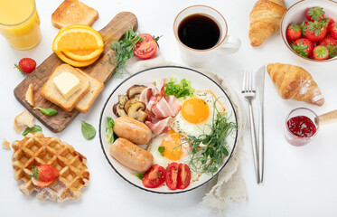 Fototapeta na wymiar English breakfast