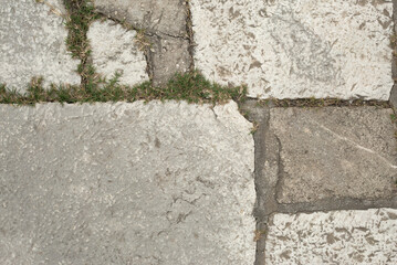 Grey Old Stones Texture. Ancient Brick Wall.