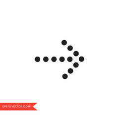 Arrow sign. Dotted direction icon