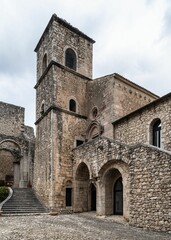 Old medieval Abbazia del Goleto, Campania, Italy