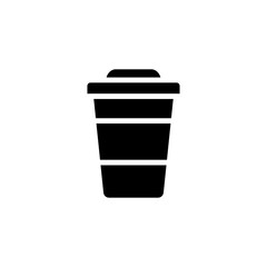 coffee cup, black, icon, vector, template, flat, symbol