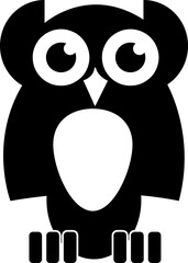 owl icon symbol sign vector illustration on white background..eps