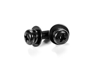 Phillips head nut isolated on a white background.