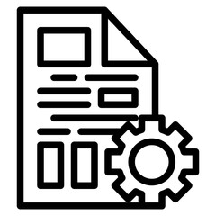 gear content publishing copywriting blog posts icon
