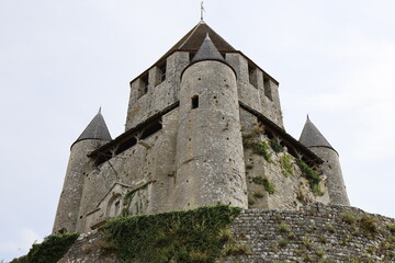 La tour C&eacute;sar, donjon du 12eme si&egrave;cle, vue de l'ext&eacute;rieur, ville de Provins, d&eacute;partement de Seine et Marne, France