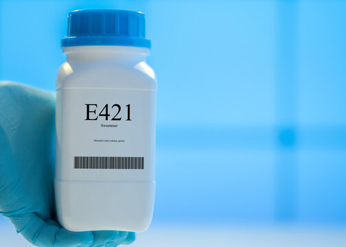 Packaging with nutritional supplements E421 sweetener
