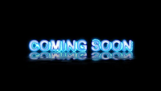 Coming Soon Animated Text Energize Saber