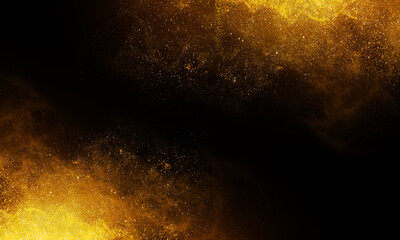 Fototapeta na wymiar Beautiful bokeh glitter. Bokeh light gold particle dust.