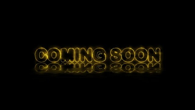 Coming Soon Animated Text Energize Saber