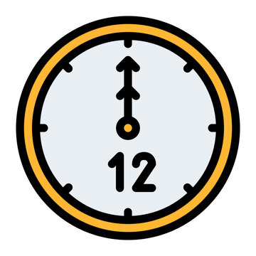 12am date time schedule icon