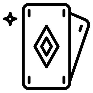 recommend clip art: poker line icon style