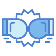 boxing two tone icon style