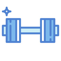 dumbbell two tone icon style