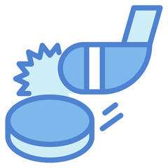 hockey two tone icon style