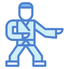 karate two tone icon style