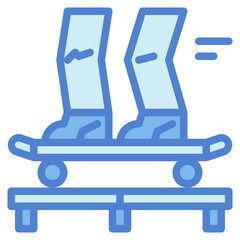 skateboard two tone icon style