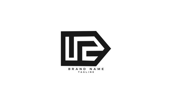 UCE, UC, UE, Abstract initial monogram letter alphabet logo design