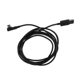 a coiled USB cable