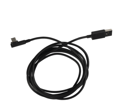 a coiled USB cable