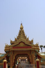 Fototapeta premium The Global Vipassana Pagoda is a Meditation dome hall with a capacity to seat around 8,000 Vipassana meditators near Gorai, north-west of Mumbai city.