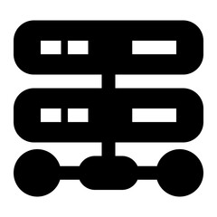 Obraz premium Icon Server With Style Glyph