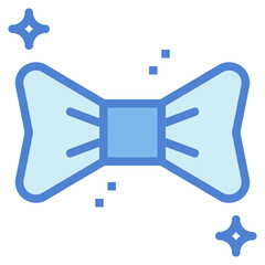 bow tie two tone icon style