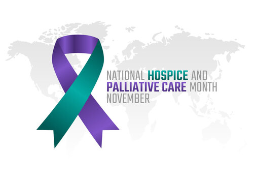 vector graphic of national home care and hospice month good for national home care and hospice month celebration. flat design. flyer design.flat illustration.