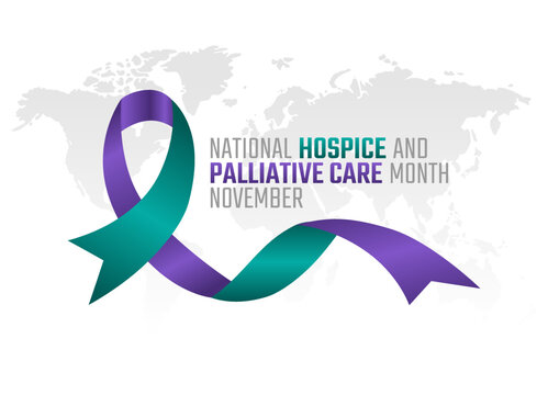 vector graphic of national home care and hospice month good for national home care and hospice month celebration. flat design. flyer design.flat illustration.