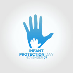 Fototapeta na wymiar vector graphic of infant protection day good for infant protection day celebration. flat design. flyer design.flat illustration.