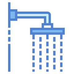 shower two tone icon style