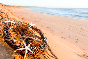 beach and sea at Christmas 