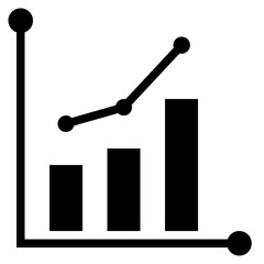 graph glyph icon style