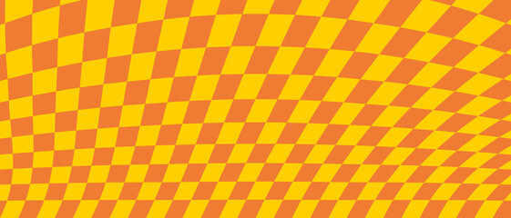 70's retro seamless pattern. seventies psychedelic checkered texture. vector illustration bakkground