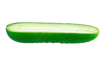 cucumber, fresh cucumber, cut into different pieces, isolate