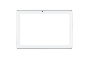 White tablet computer isolated
