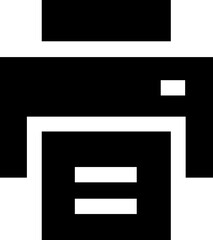 Printer glyph icon