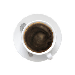 white cup isolated from background