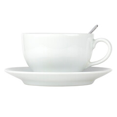 white cup isolated from background